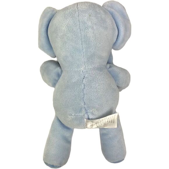 MINI Muffin Elephant Plush Lovey 8” Blue Snuggle Buddy Stuffed Animal - Picture 5 of 8